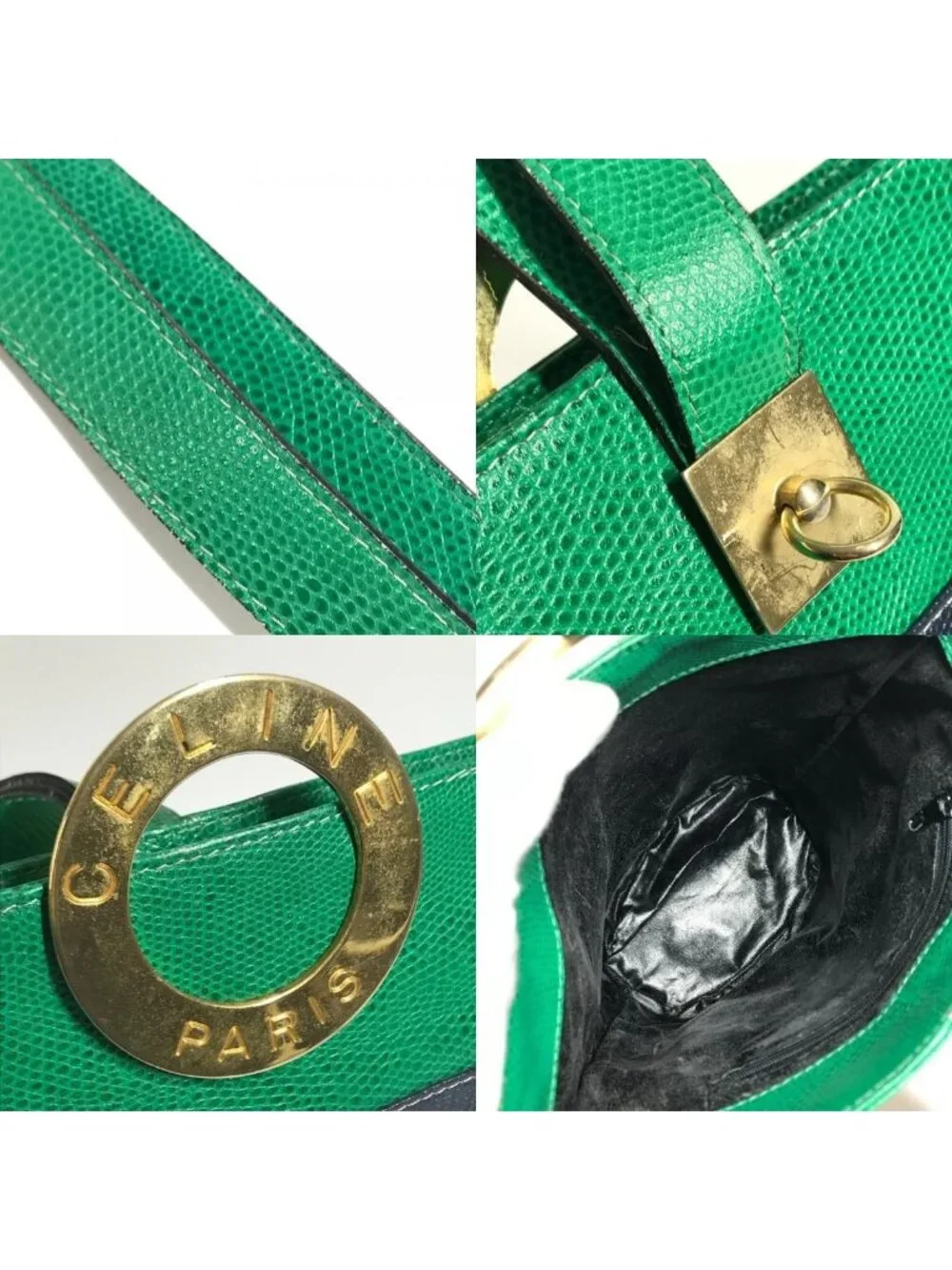 Celine Shoulder Bag Circle Logo Bucket